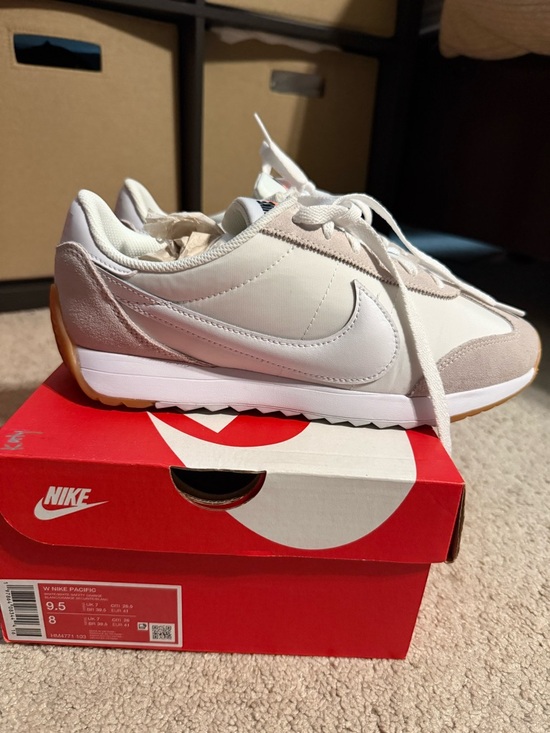 Nike Shoes - Nike Women’s Pacific Racer Sneakers - white/white safety orange